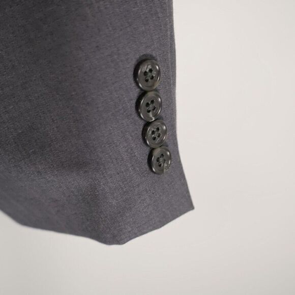 Joseph Abboud Wool Blend Gray 2 Button Blazer 42R - Picture 3 of 13